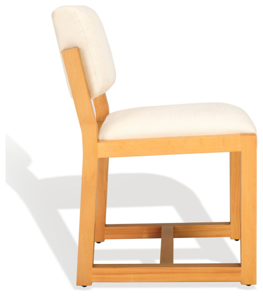 Safavieh Couture Galileo Linen Dining Chair, Sand