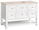 Breckenridge 48" Single Vanity, Bright White, 3CM Eternal Marfil Top