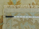 8x9'10 Hand Knotted Ivory Oushak Oriental Rug Vegetable Dyes
