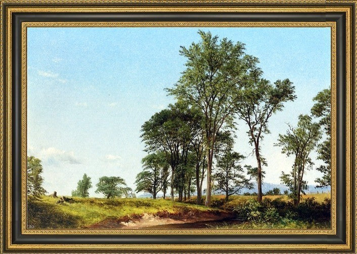 David Johnson Young Elms Framed Premium Canvas Print, 27"x18"