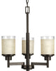 Alexa Collection 3-Light Chandelier, Antique Bronze