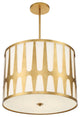 Royston 5 Light Antique Gold Pendant