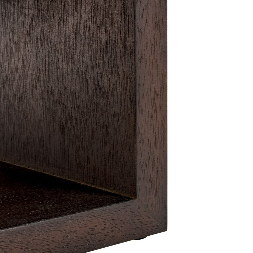 Safavieh Munson 2 Shlf 1 Drawer Nightstand, Dark Oak