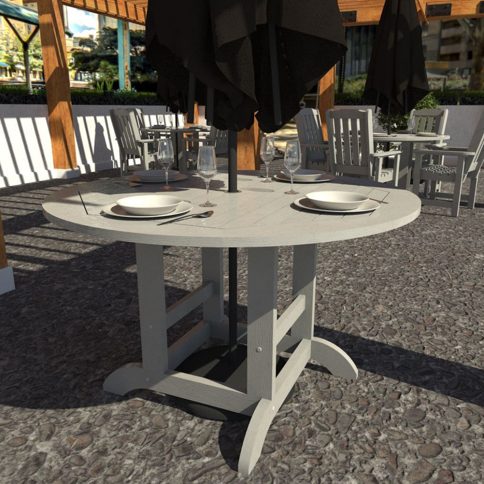 Sequoia 48" Round Dining Table, Harbor Gray