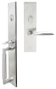 Stratus Lever, Mortise Entry Handleset, Left Hand Reverse, Satin Stainless Steel