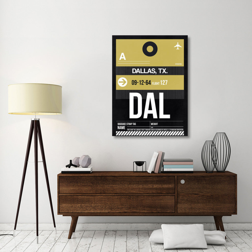 "DAL Dallas Luggage Tag 2" Fine Art Print