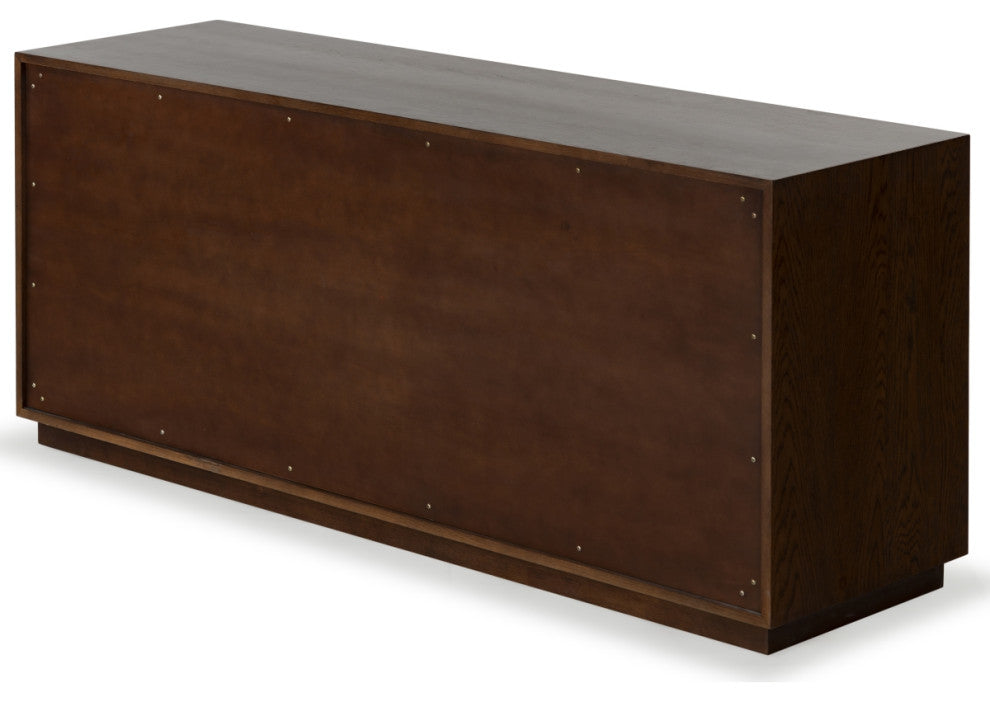 Safavieh Couture Riabelle Wood 6 Drawer Dresser, Walnut