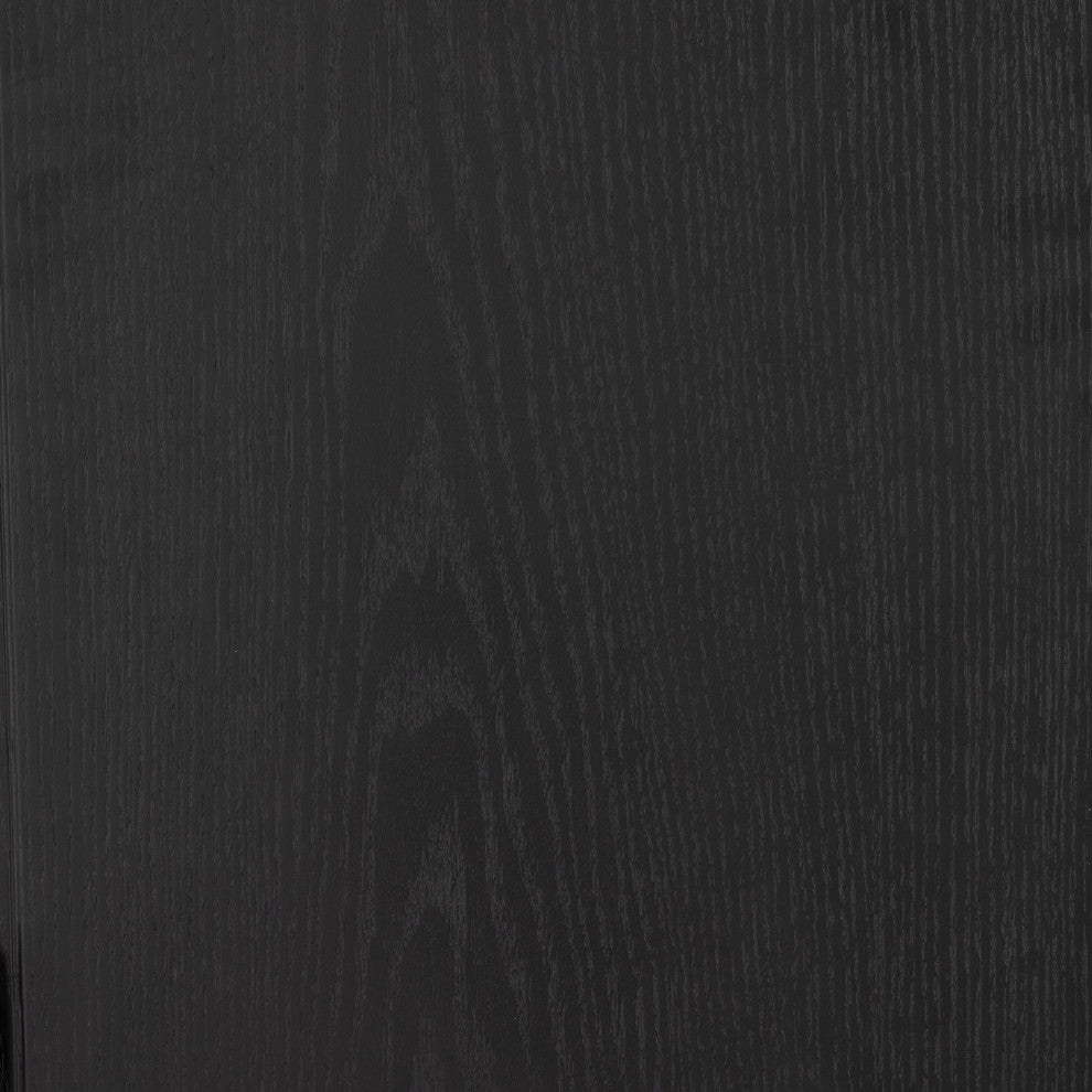 Tolle Bar Cabinet Drifted Matte Black Veneer, Drifted Oak Veneer, Matte Black