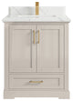 Boston 30" Single Sink Bath Vanity in Fine Grain 1.5" Calacatta Laza