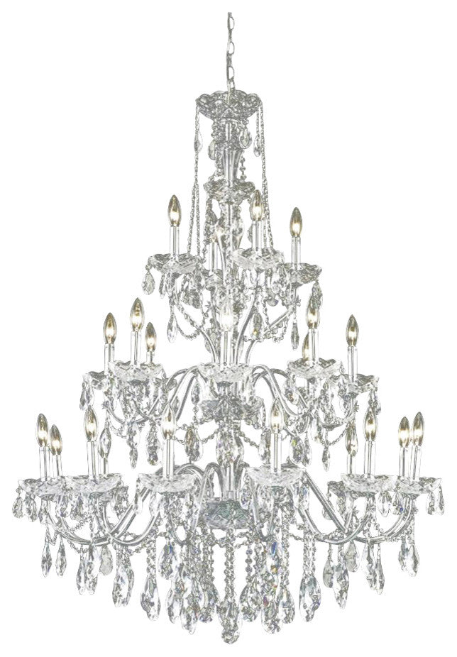 Elegant Lighting St. Francis 36" 24 Light Royal Crystal Chandelier