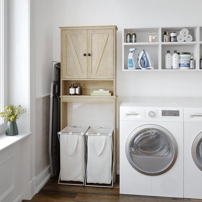Dune Farmhouse Over the Toilet Bathroom Storage Cabinet, Brown