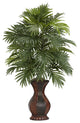 Areca Palm With Urn Silk Plant