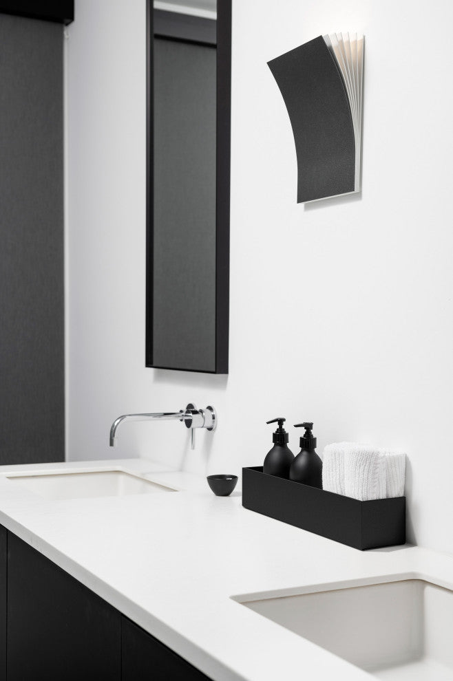 GEO Series Plastic Planter, Black, Short, 1 Pack