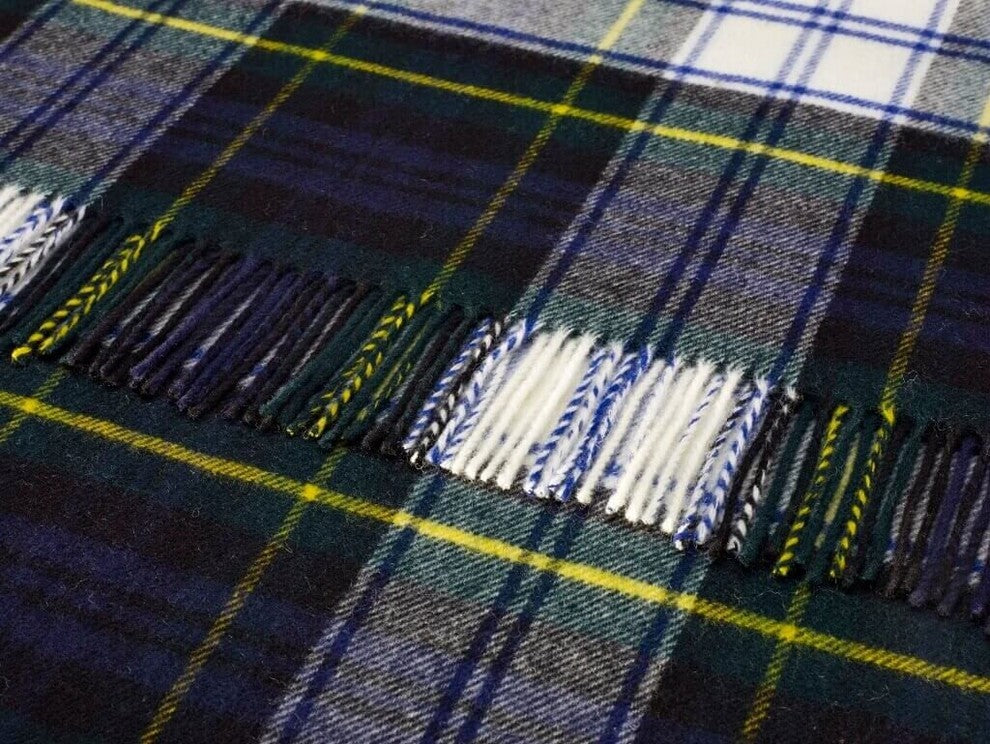 Tartan, Merino Lambswool, Dress Gordon, Throw Blanket