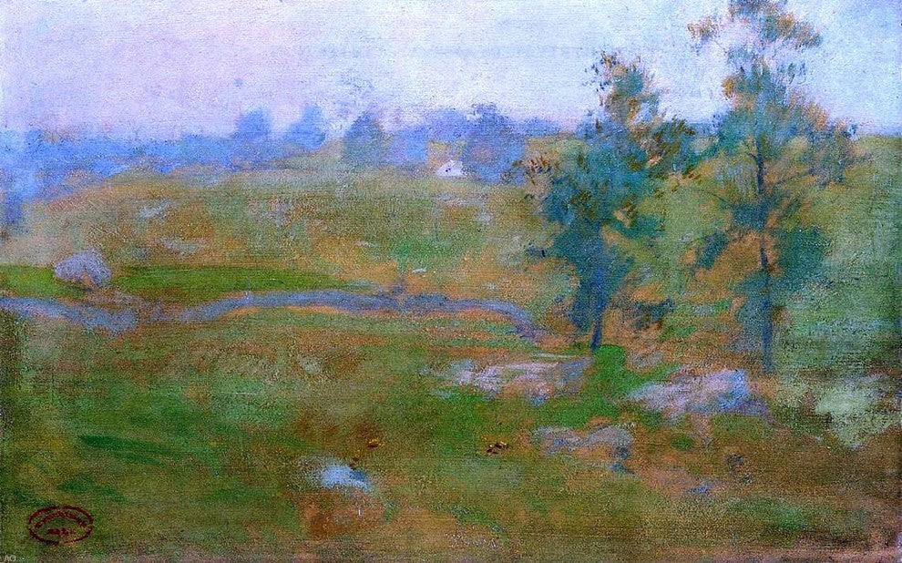 John Twachtman Summer Landscape Premium Canvas Print