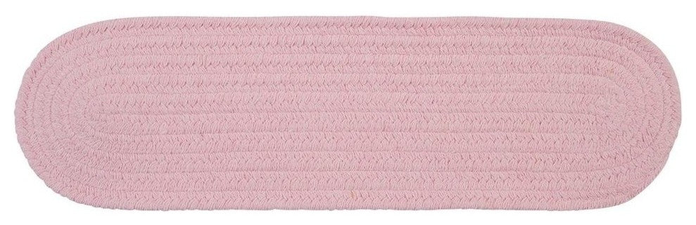 Colonial Mills Bristol WL20 Blush Pink Traditional Area Rug, Round 4'x4'