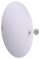Sag Harbor Frameless Round Beveled Edge Tilt Mirror, Satin Nickel