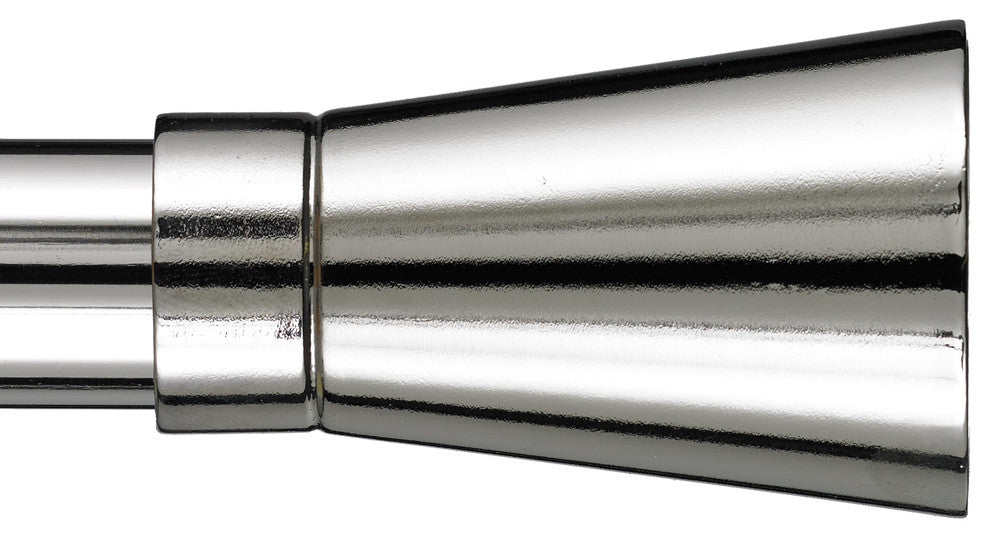 Linea Non-Telescoping Curtain Rod, Chrome, 120''