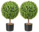 VEVOR 2' Artificial Topiary Tree Faux Plant w/ Replaceable Leaves Home Decor