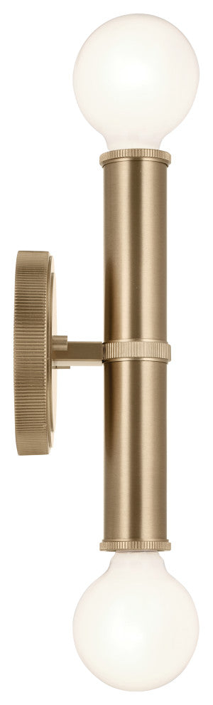Torche 2 Light Wall Sconce, Champagne Bronze