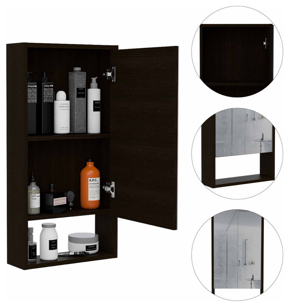 Modesto Medicine Cabinet, Black