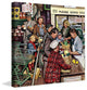 "Grocery Line" Painting Print on Canvas by Stevan Dohanos