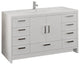 Fresca Imperia 60" Gloss White Cabinet With Integrated Single Sink