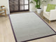 Sisal Boucle Sahara Rug, Chocolate Brown Border, 4"x6", 5'x8'