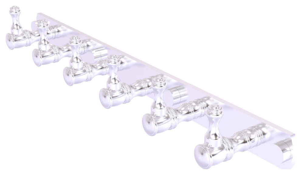 Carolina 6 Position Tie and Belt Rack, Satin Chrome