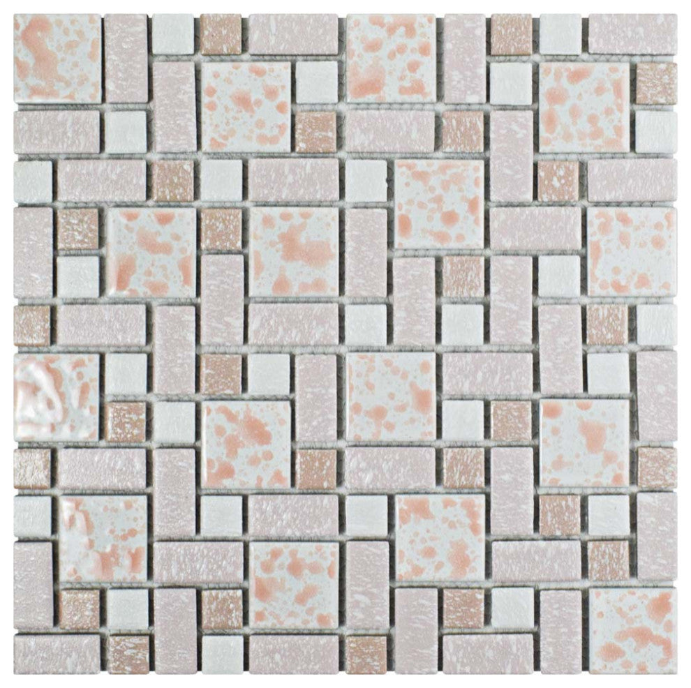 University Pink Porcelain Floor and Wall Tile