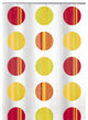 Luxury Circle Pattern Shower Curtain, Point, Multicolor