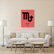"Scorpio Zodiac Sign Black" Fine Art Print
