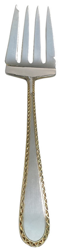 Kirk Stieff Golden Winslow Sterling Silver Cold Meat Fork Large