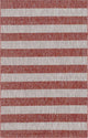 Unique Loom Aqua Blue Striped Outdoor Area Rug, Rust Red, Beige, 5' X 8'