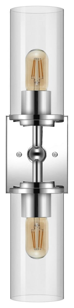 Safavieh Lolita 2 Lt 6" Wall Sconce, Chrome