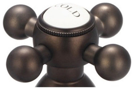 Lever Handles-American Widespread Lavatory Faucet, Oil Rubbed Bronze Finish With