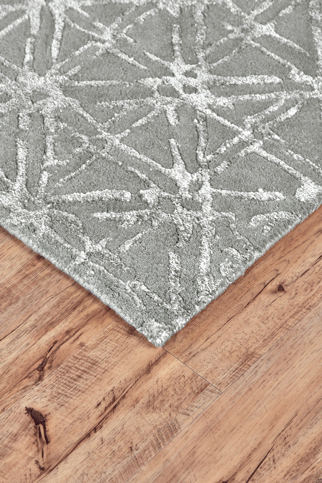 Weave & Wander Hartford Rug, Gray/Silver, 10'x10' Round
