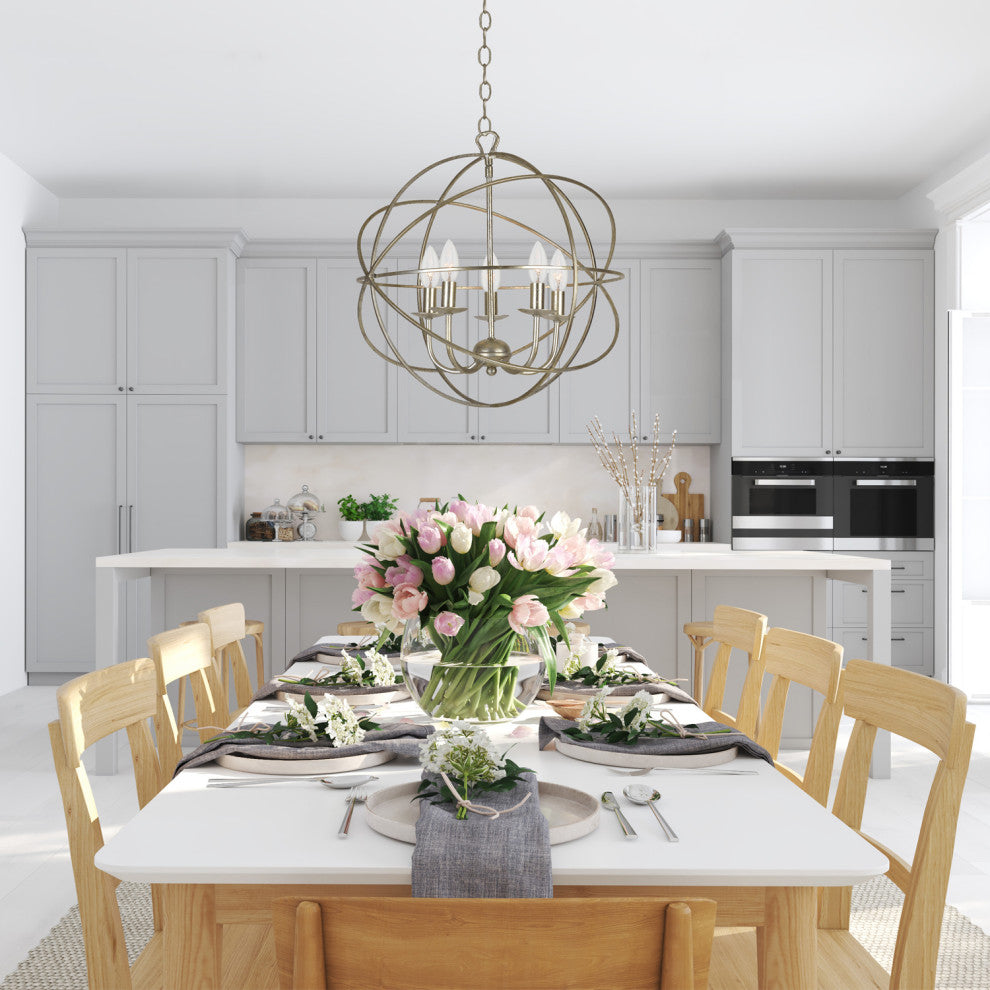 Elight 5 Light Silver Mini Chandelier