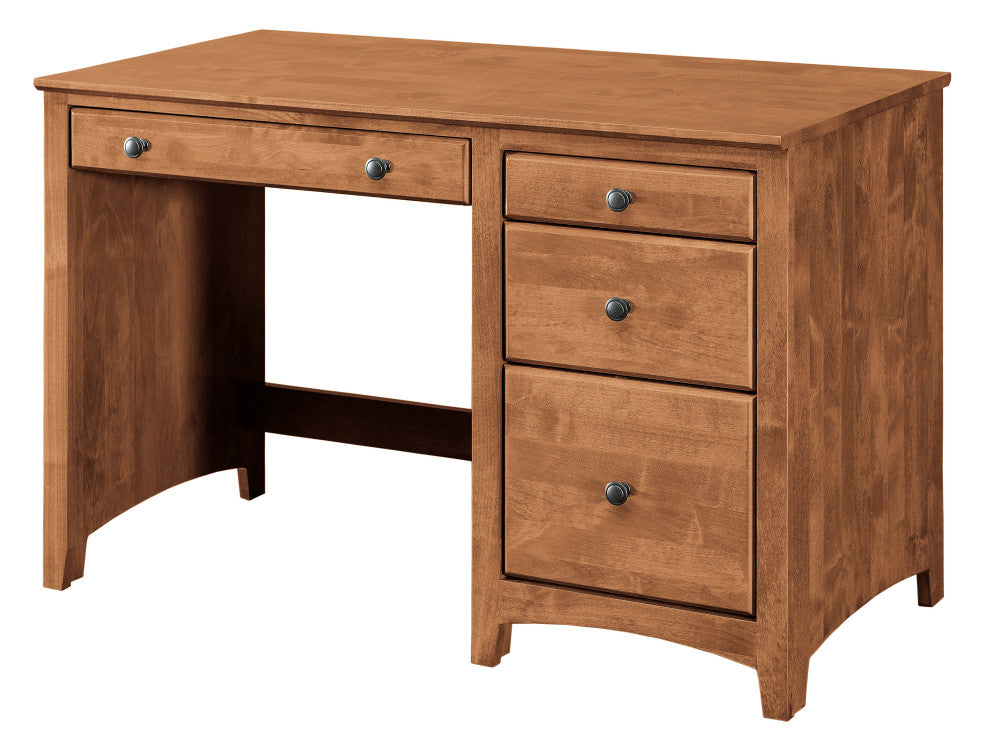 4 Drawer Desk, Tuscan Brown