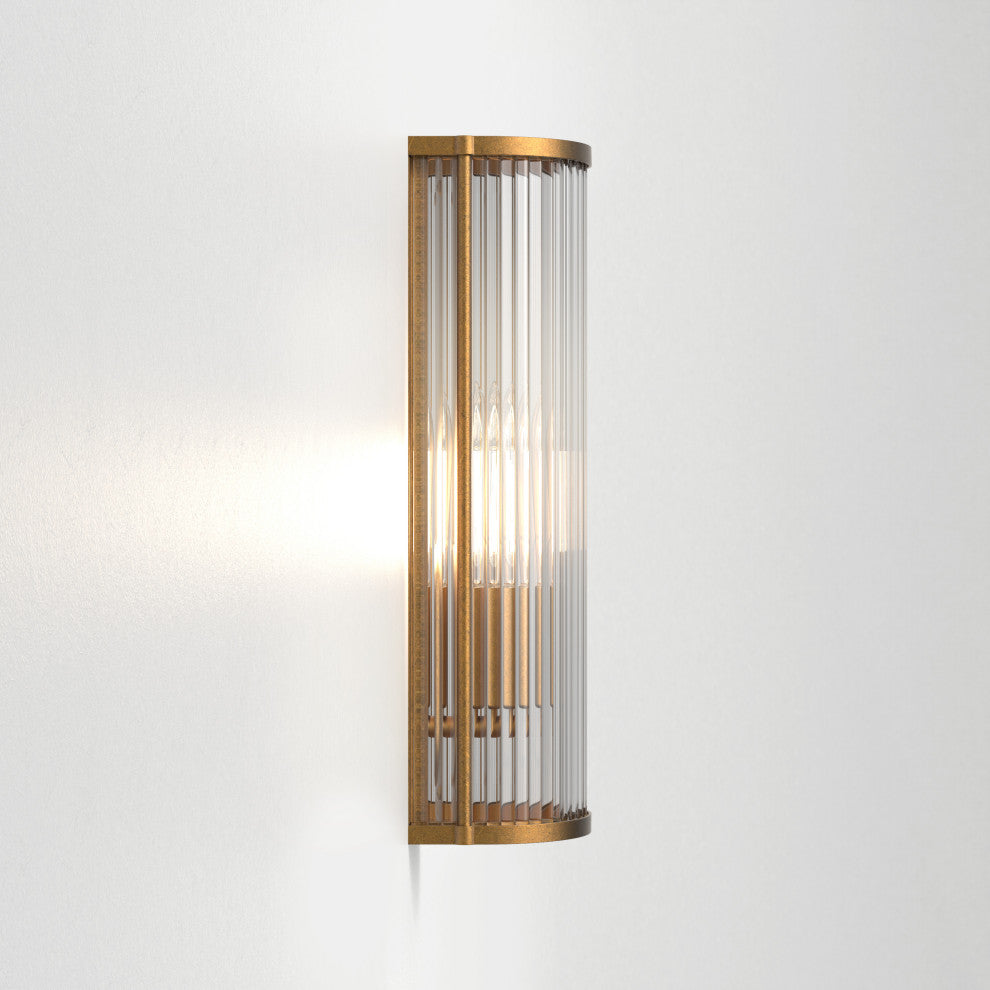 Astro Avignon Round 375, Dimmable Indoor Wall Light (Antique Brass)