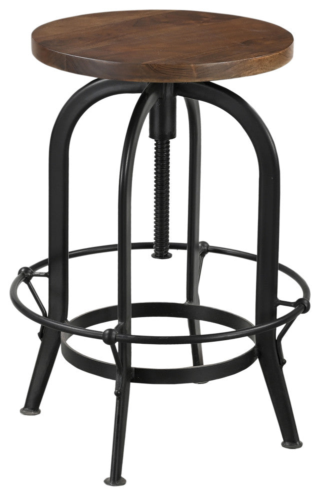 Kaylie Adjustable Height Wood Stool