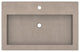 Trough 3019 Concrete Bathroom Sink, Earth, Single Faucet Hole