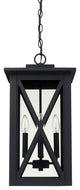 Avondale 4 Light Outdoor Hanging Lantern, Black