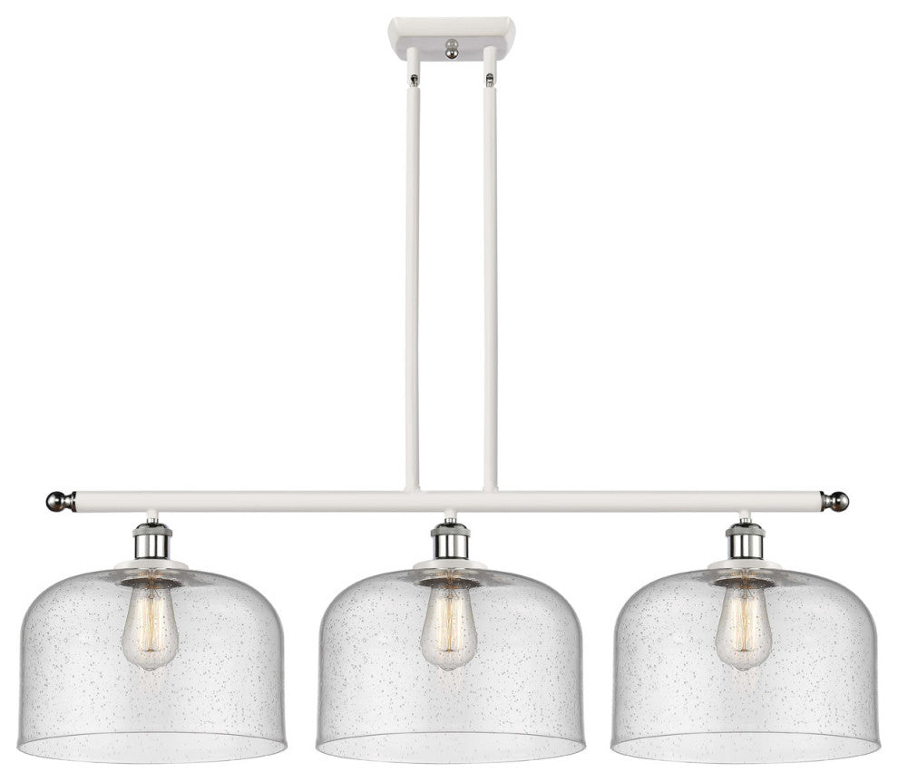 Innovations 916-3I-WPC-G74-L-LED X-3 Light Island Light, White, Polished Chrome