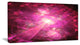 Pink Fractal Space Theme, Oversized Abstract Canvas Art Print, 60x28
