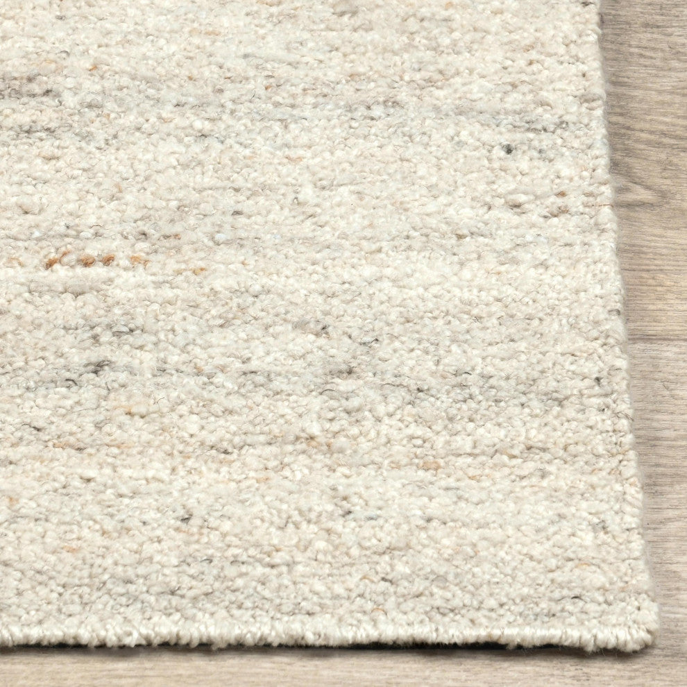 Blythe Hand Woven Performance Natural Fabric Area Rug, Cream, 8x10