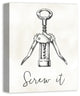 Screw It Wine Bottle Opener Canvas Wall Art, 16"x20"
