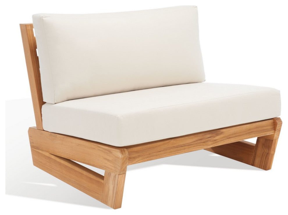 Safavieh Julianne Brazilian Teak Patio Chair Natural/Beige