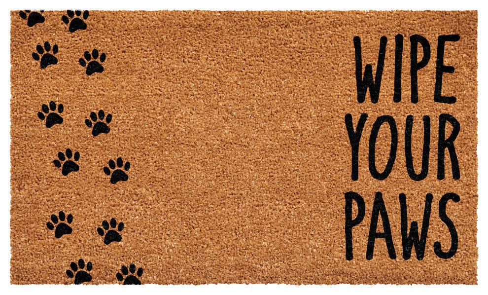 Calloway Mills Vertical Wipe your paws Doormat, 24x48