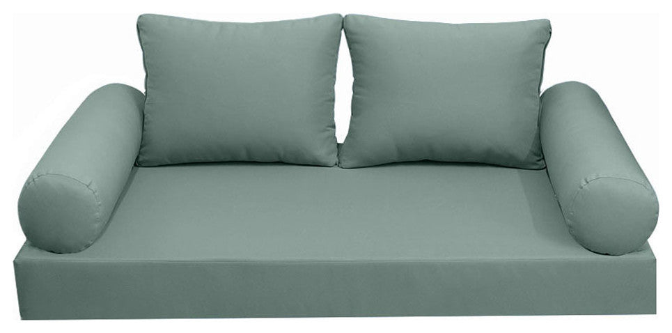 S1 Twin Size 5PC Knife Edge Daybed Mattress Cushion Bolster Complete Set AD002